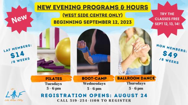 West Side Centre - New Evening Hours & Programs